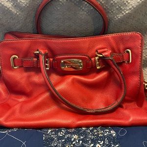 Michael Kors red shoulder bag